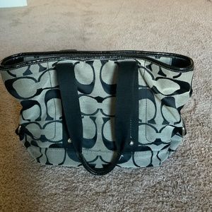 Authentic Coach Purse Bag / Black with extra strap